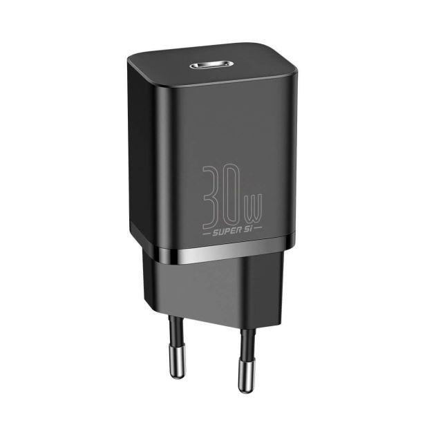 POLNILNIK ZA GSM BASEUS POLNILEC SUPER QUICK 30W BASEUS USB-C ČRN