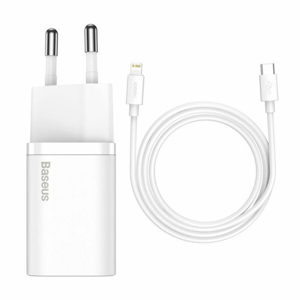POLNILNIK ZA GSM BASEUS POLNILEC USB-C QUICK 20W BASEUS, LIGHTNING, BEL