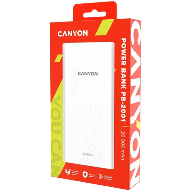 POLNILNIK ZA GSM CANYON PB-2001, 20000MAH CNE-CPB2001W