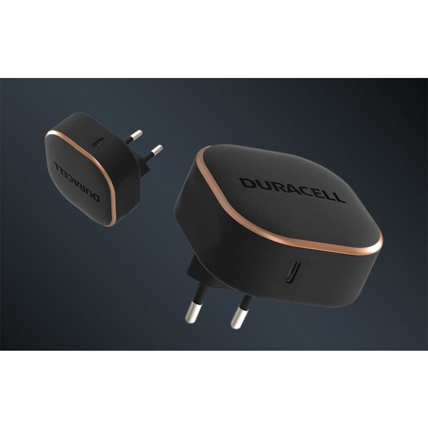 POLNILNIK ZA GSM DURACELL USB-C PD 20 W ČRN