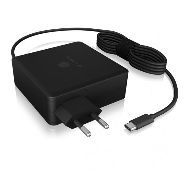 POLNILNIK ZA GSM ICY BOX 90W USB-C PD 3.0 GAN