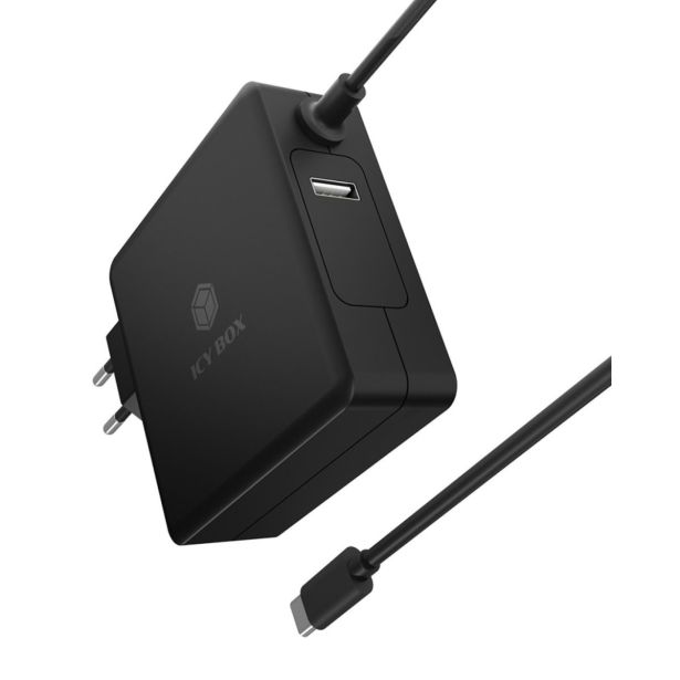 POLNILNIK ZA GSM ICY BOX 90W USB-C PD 3.0 GAN