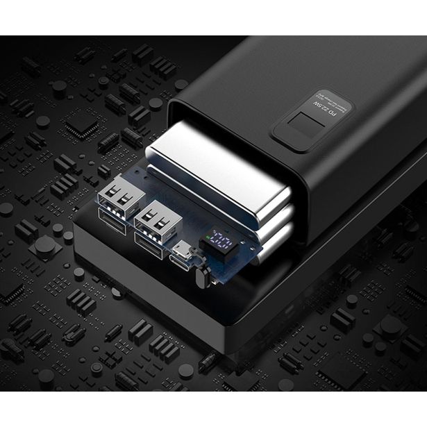 POLNILNIK ZA GSM PLATINET PB-PMPB30WQC728B 30.000MAH ČRN