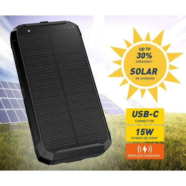POLNILNIK ZA GSM PLATINET PMPB10SPW15 SOLAR 15W