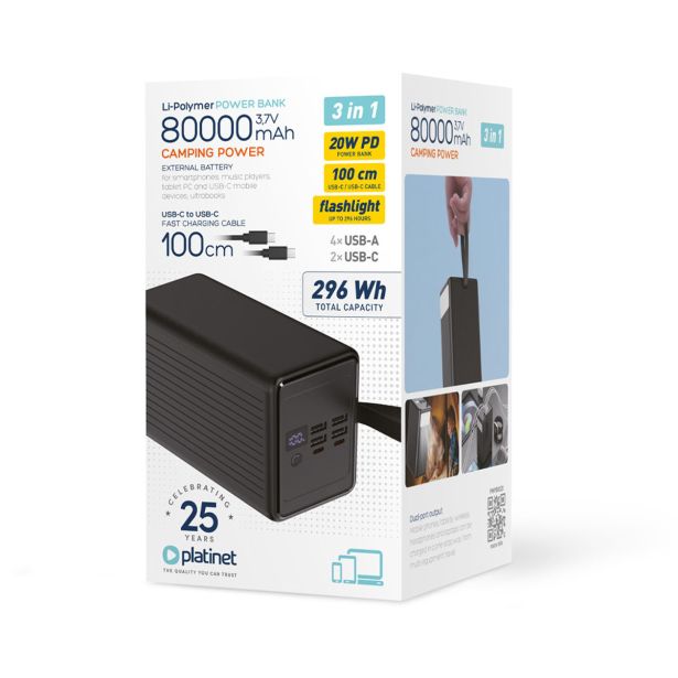 POLNILNIK ZA GSM PLATINET PMPB8020 20W