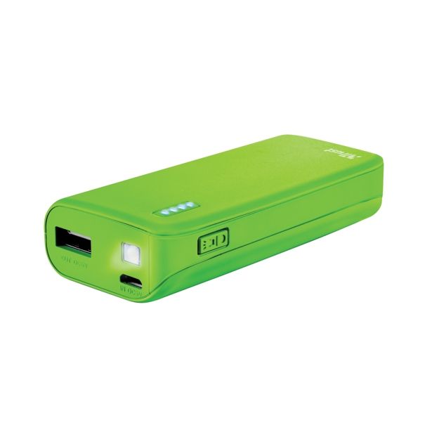 POLNILNIK ZA GSM TRUST POWER BANK 4400 NEON ZELENA