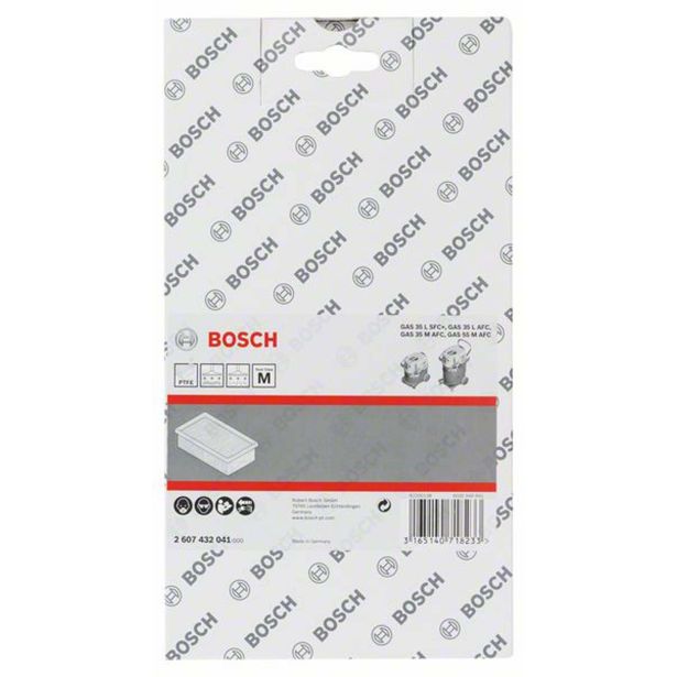 PRIBOR ZA DELAVN.SESALNIK BOSCH PLOSKO NAGUBAN FILTER IZ POLITETRAFLUOROETILENA