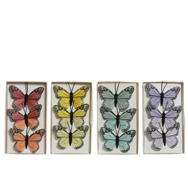 POMLADNA DEKORACIJA DECORIS METULJ, 3/1, SORT.