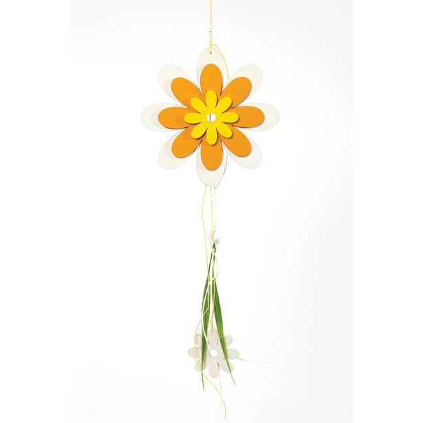 POMLADNA DEKORACIJA HEITMANN VISEČA LESENA ROŽA