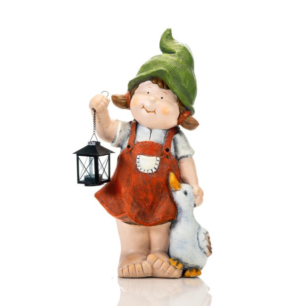 POMLADNA FIGURA GLOSSTYLE DEKLICA 55 CM Z LANTERNO