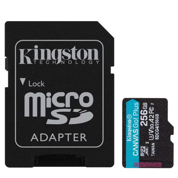 POMNILNIŠKA KARTICA KINGSTON MICRO SDXC 256GB SDCG4 /256GB CANVAS GO PLUS