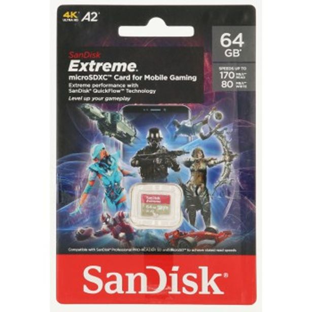 POMNILNIŠKA KARTICA SANDISK SAN EXTR GAMING 64GB