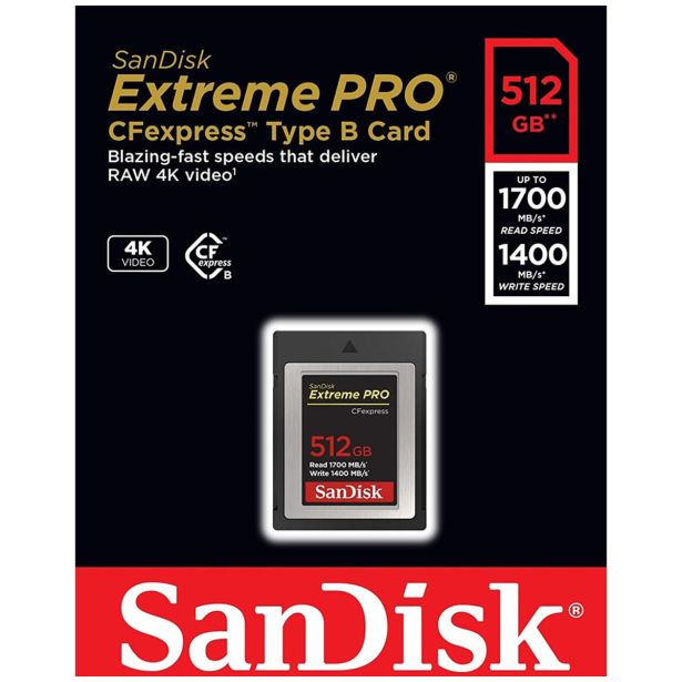 POMNILNIŠKA KARTICA SANDISK SAN EXTR PRO CFEXPRESS 512 GB
