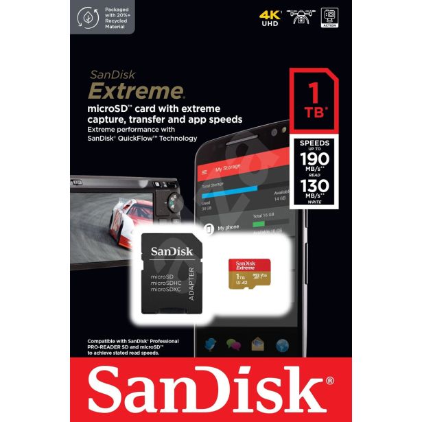 POMNILNIŠKA KARTICA SANDISK SAN EXTREME MICROSDXC 1TB