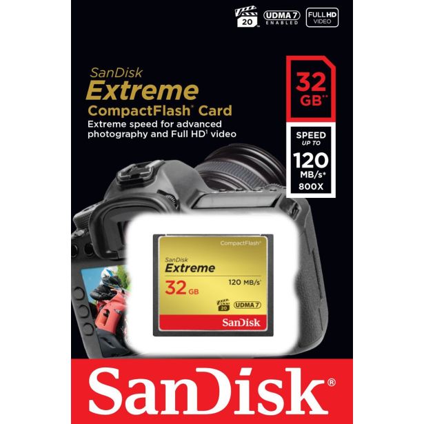POMNILNIŠKA KARTICA SANDISK SANDISK 32GB CF EXTREME