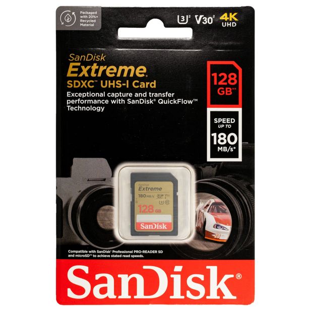 POMNILNIŠKA KARTICA SANDISK SANDISK EXTREME 128GBSDXC