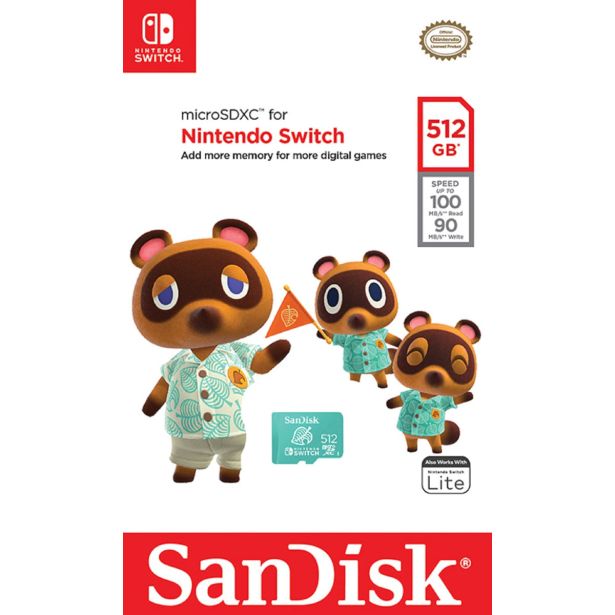 POMNILNIŠKA KARTICA SANDISK SANDISK NINTENDO MICROSD 512 GB