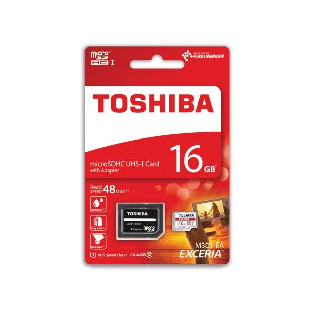POMNILNIŠKA KARTICA TOSHIBA MICRO SD 16GB UHC ADAPTER