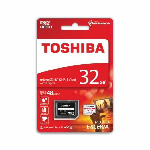 POMNILNIŠKA KARTICA TOSHIBA MICRO SD 32 GB UHC ADAPTER
