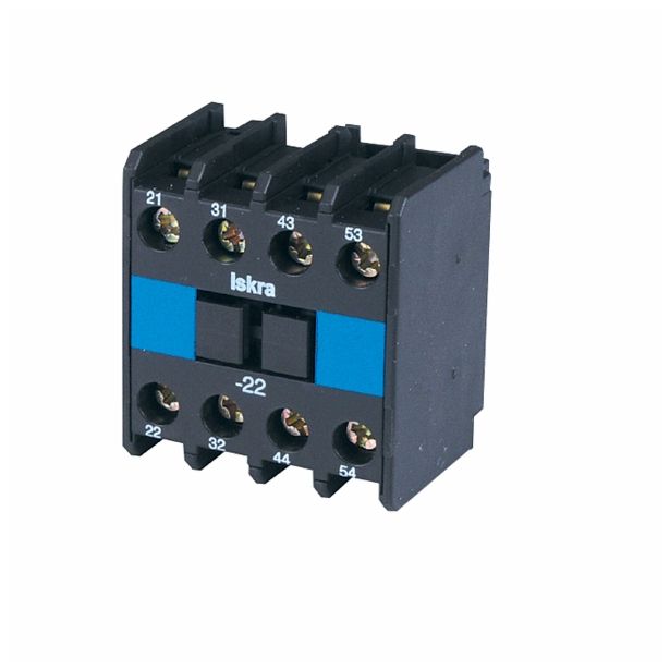 POMOŽNI KONTAKTOR ISKRA-MIS NDL1-04 ENOTA NATIČNA 4P ZA KNL6