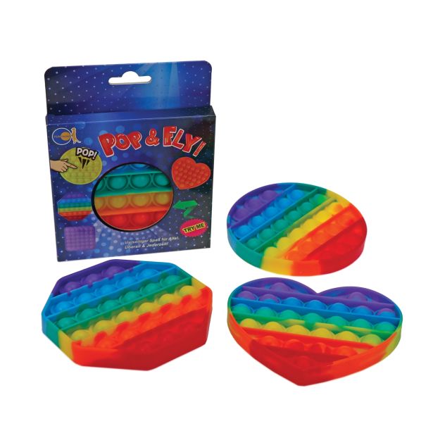 DRUŽABNE IGRE POP IT FIDGET MAVRIČNI, SORTIRANO