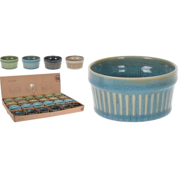 KERAMIČNI PEKAČ ZA SUFLE, 200 ML, PREMER 9,5X5 CM. SORTIRANE BARVE.