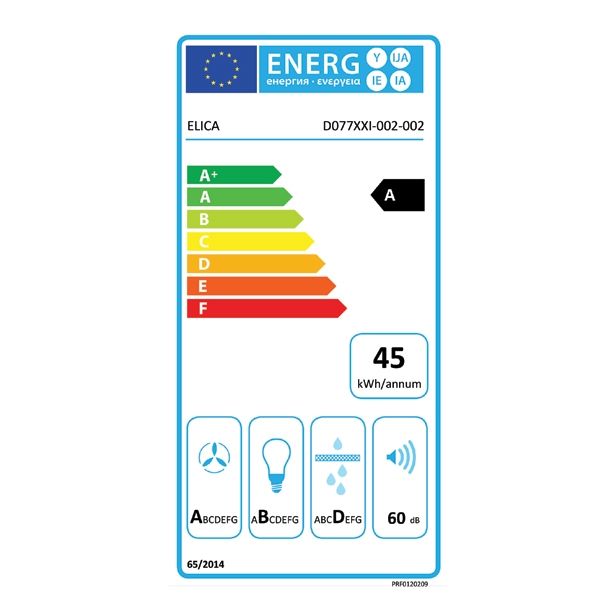 POŠEVNA STENSKA NAPA ELICA MAJESTIC SENSE BL/F/90