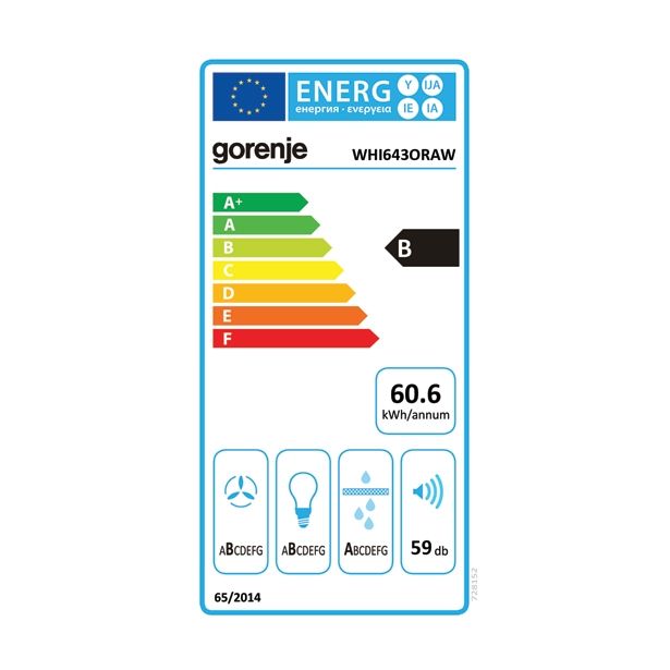 POŠEVNA STENSKA NAPA GORENJE WHI 643 ORAW