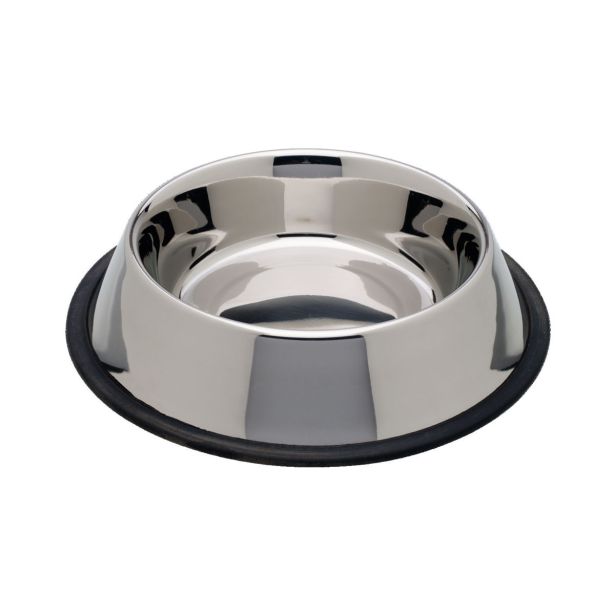 POSODA ZA PSA VITAKRAFT POSODA NERJ. Z GUMI ROBOM 0.45L / FI 14CM