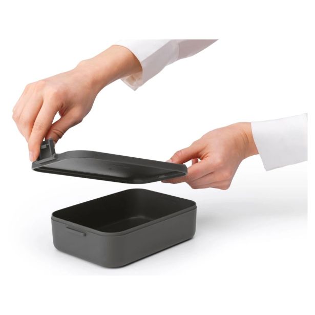 POSODA ZA SHRANJEVANJE BRABANTIA MAKE&TAKE SREDNJA SIVA