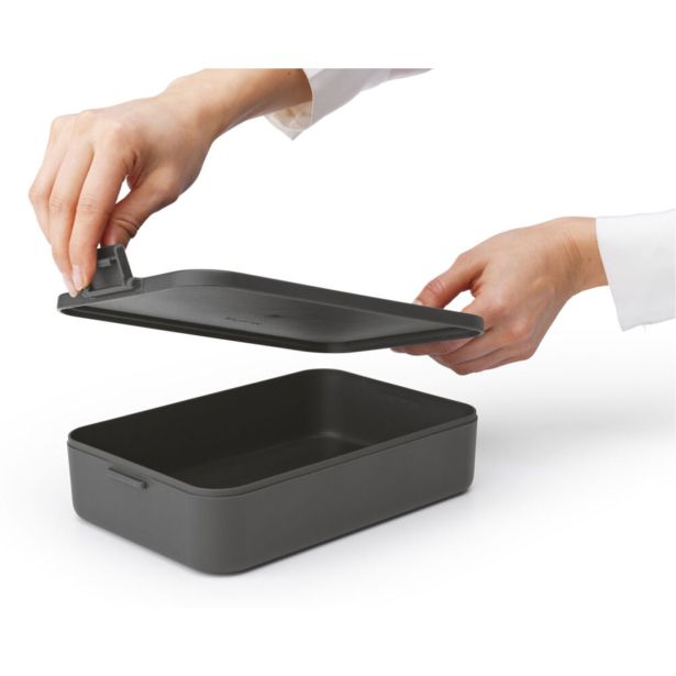 POSODA ZA SHRANJEVANJE BRABANTIA MAKE&TAKE VELIKA SIVA