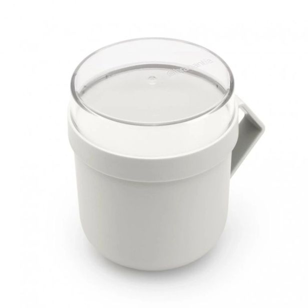 POSODA ZA SHRANJEVANJE BRABANTIA MAKE&TAKE ZA JUHO 0.6L SVETLO SIVA