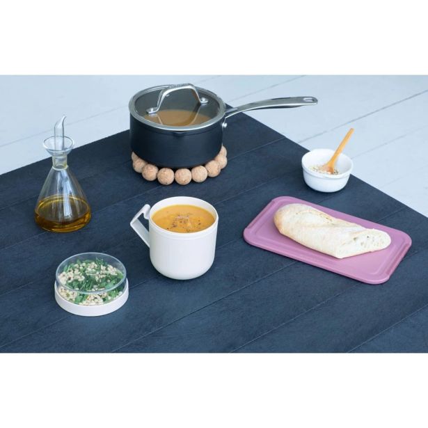 POSODA ZA SHRANJEVANJE BRABANTIA MAKE&TAKE ZA JUHO 0.6L SVETLO SIVA