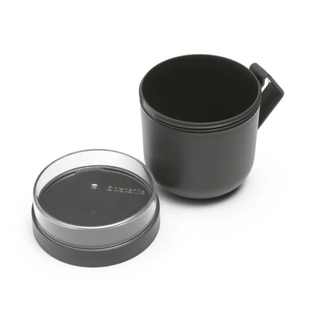 POSODA ZA SHRANJEVANJE BRABANTIA MAKE&TAKE ZA JUHO 0.6L TEMNO SIVA