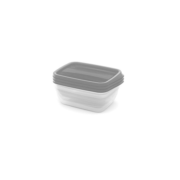 POSODA ZA SHRANJEVANJE CURVER ZA SHR. HRANE VEDO SET 3X1 L TRANSPARENT SIVA