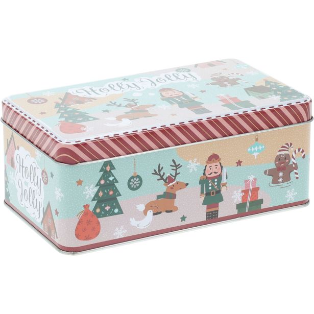 POSODA ZA SHRANJEVANJE EH 18X7X11 CM BOŽČNI DEKOR LITOGRAF ŠKATLA