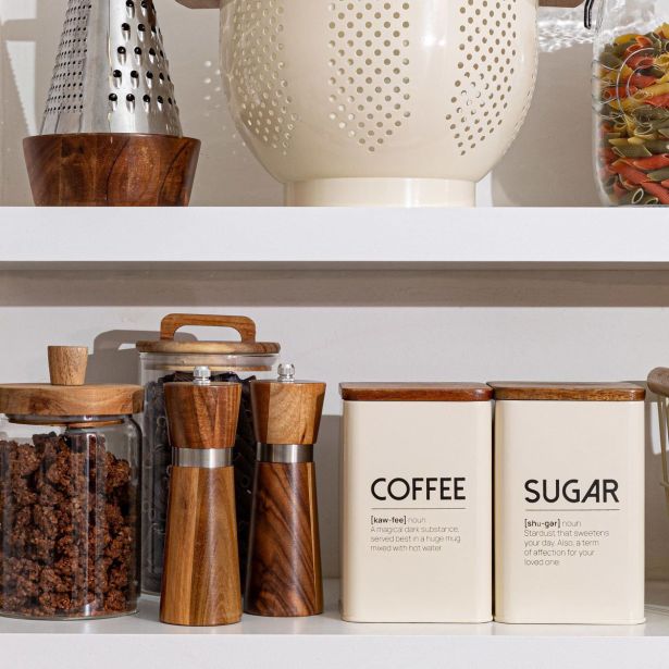 POSODA ZA SHRANJEVANJE ESTIA POSODA ZA SLADKOR BEŽ ALLURE METALLIC 01-24840