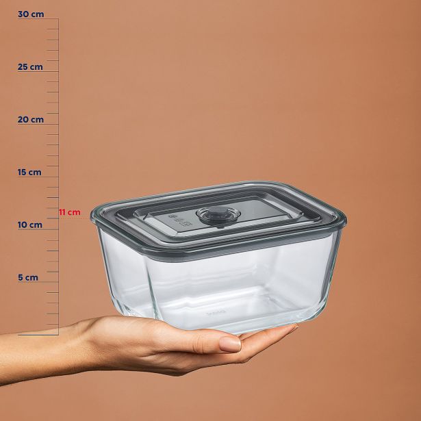 POSODA ZA SHRANJEVANJE KELA 2.5 LIT AURELIA STEKLENA PROZIRNA