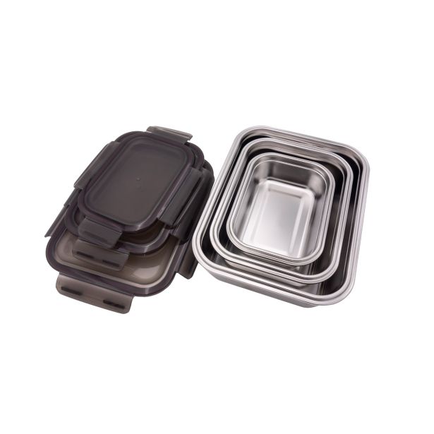 POSODA ZA SHRANJEVANJE STEUBER IZ NERJAVEČEGA JEKLA 1,3 L