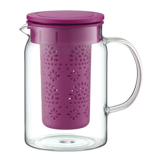 POSODA ZA TOPLE NAPITKE AMBITION ČAJNIK 1 L S CEDILOM IZ OGNJEVARNEGA STEKLA