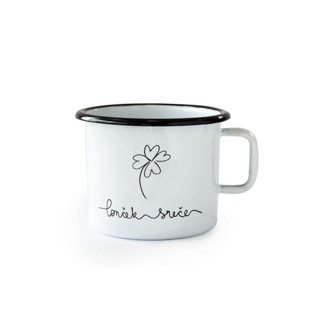 POSODA ZA TOPLE NAPITKE CUCKOO CUPS EMAJLIRAN LONČEK 8 CM, 0.37 L LONČEK SREČE