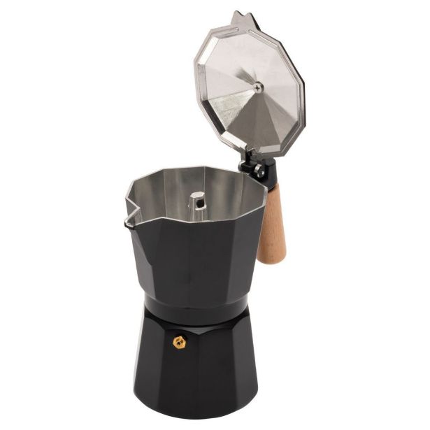 POSODA ZA TOPLE NAPITKE ESTIA KAFETIERA IZ ALUMINIJA 150 ML ČRNA 01-20644