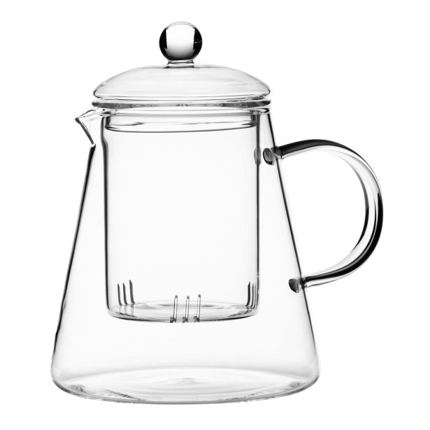 POSODA ZA TOPLE NAPITKE GALICIJA ČAJNIK STEKLEN 1 L LEONARDO Z INFUZORJEM