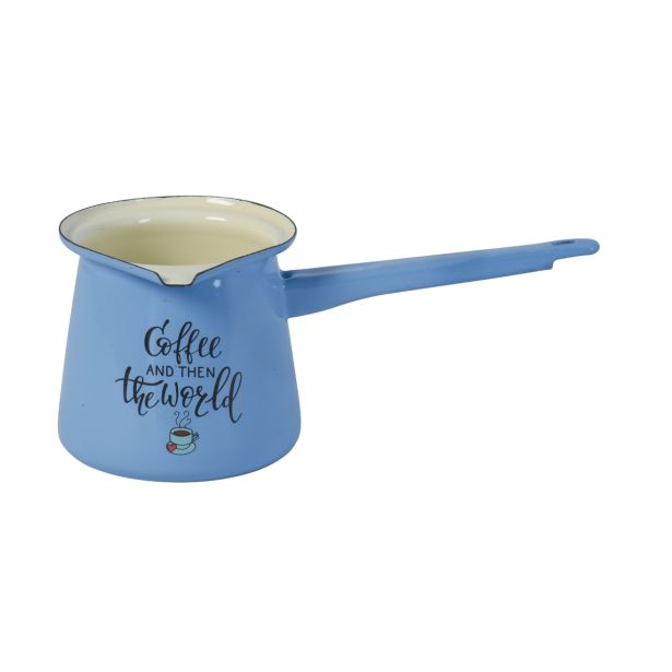 POSODA ZA TOPLE NAPITKE METALAC DŽEZVA 11 CM 0.7 L COFFEE MODRA