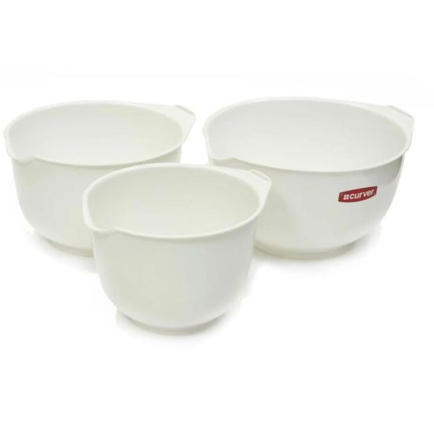 POSODA ZA PRIPRAVO HRANE CURVER 1.5L+2L+2.5L SET 3/1 BELA