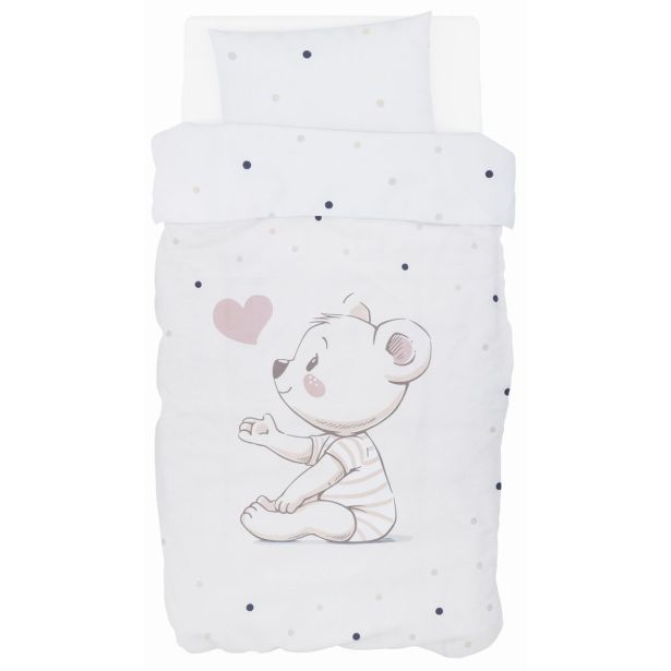 POSTELJNINA BUBABA BY FREEON OTROŠKA 6-DELNA MEDVEDEK BEŽ