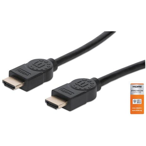 POVEZOVALNI KABEL MANHATTAN 4K@60HZ HDMI ETH 1M