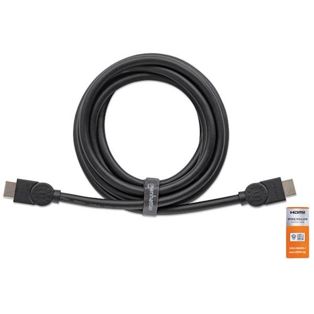 POVEZOVALNI KABEL MANHATTAN 4K@60HZ HDMI ETH 1M