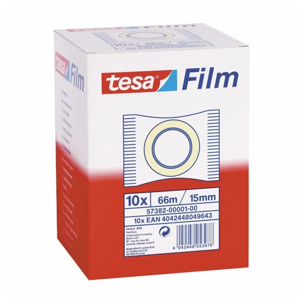 PP LEPILNI TRAK TESA TESAFILM STAND.V FOLIJI 15MMX66M TRANSPARENT