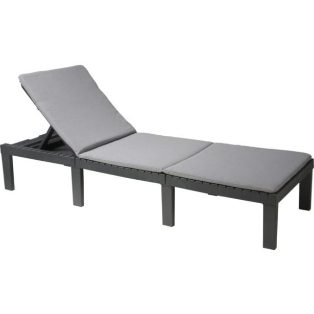 PP LEŽALNIK PROGARDEN HAITI, ANTRACIT Z BLAZINAMI